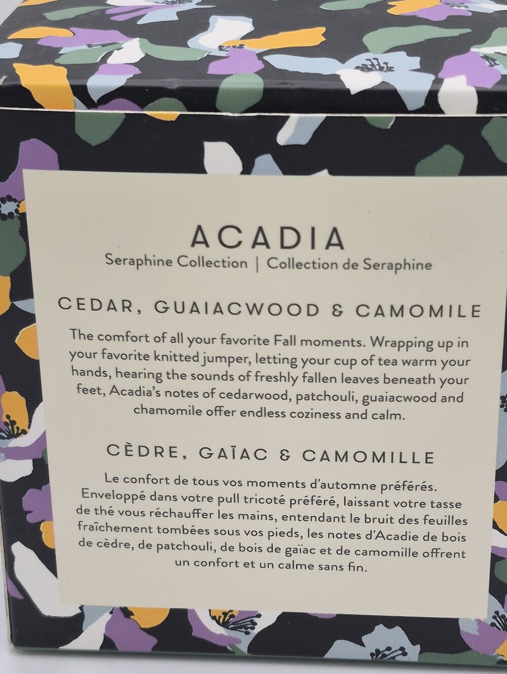 l'or de SERAPHINE Acadia Scented Candle - Floral Black Multi See Photos - Picture 4 of 7